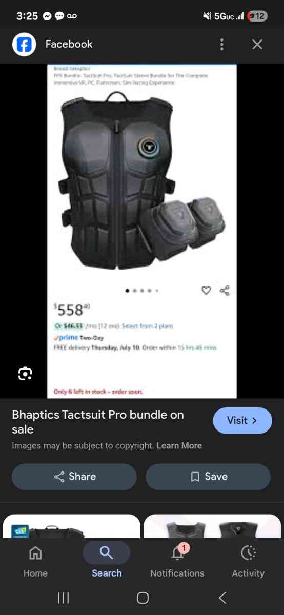 Bhaptics VR Tactsuit Pro and Sleeves FPS Bundle