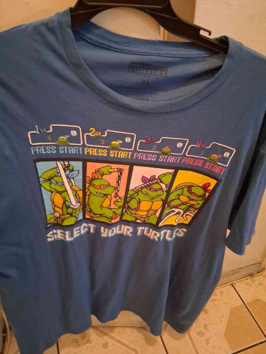 TMNT Arcade Blue T Shirt 2019 Size XL for Men