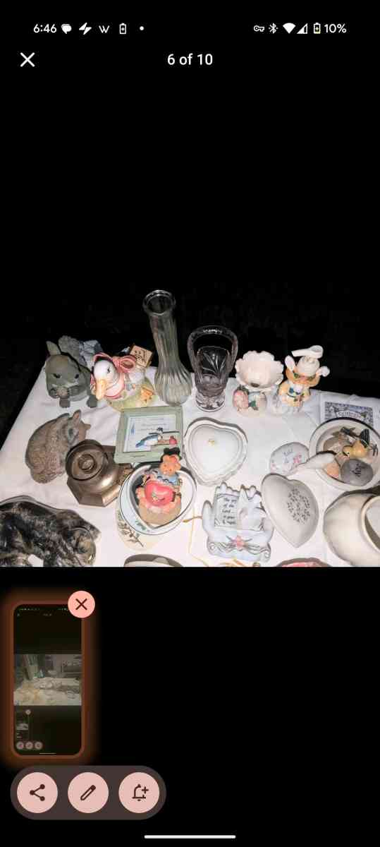 knick knacks china Corning ware