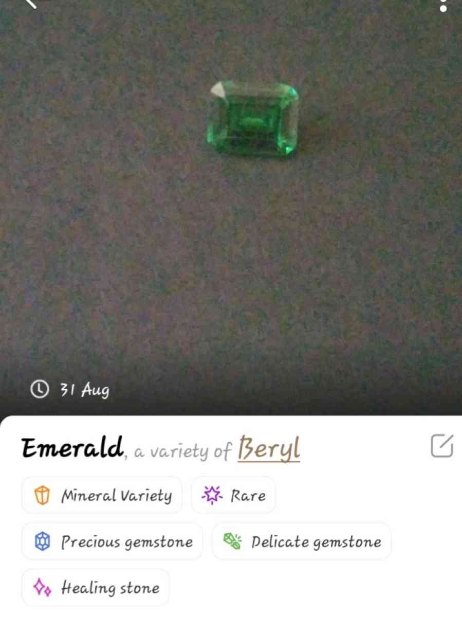 Emerald Emerald Cut Gemstone
