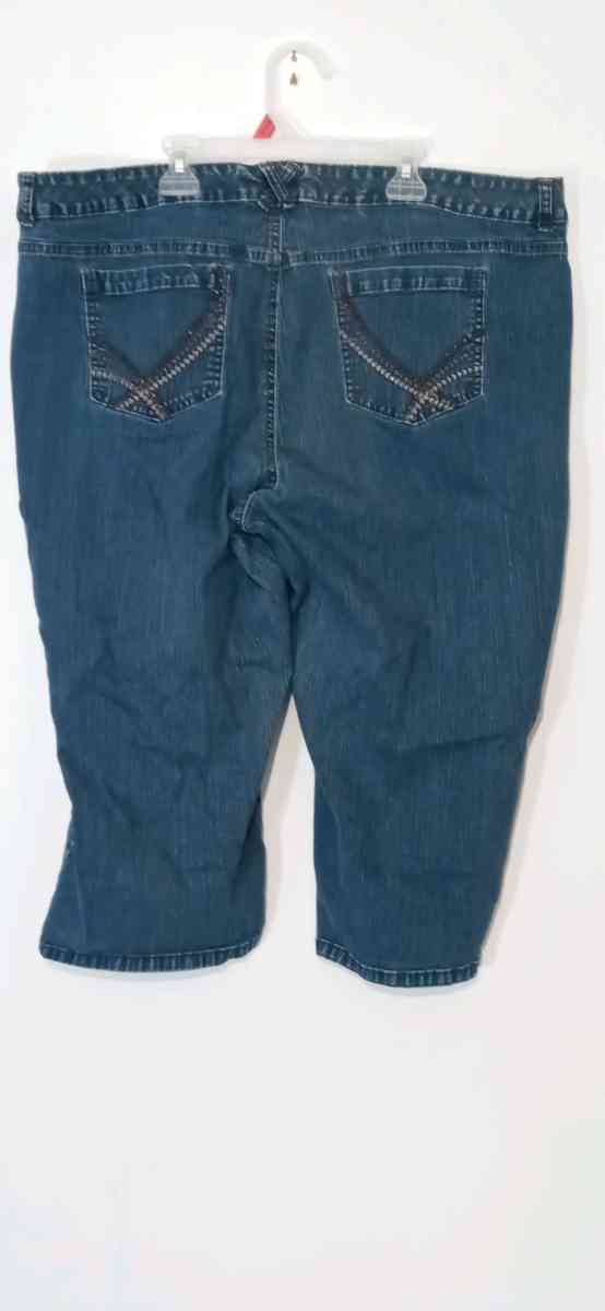Womens Plus Size Denim Capris Just My Size 24