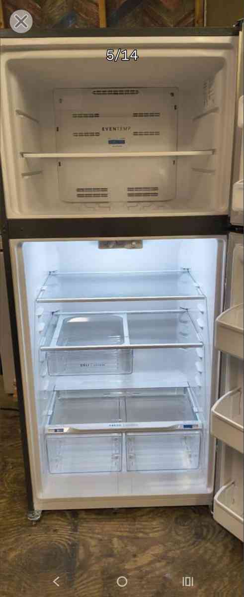 Frigidaire 19 Cu Ft Stainless Refrigerator Freezer  NEWER