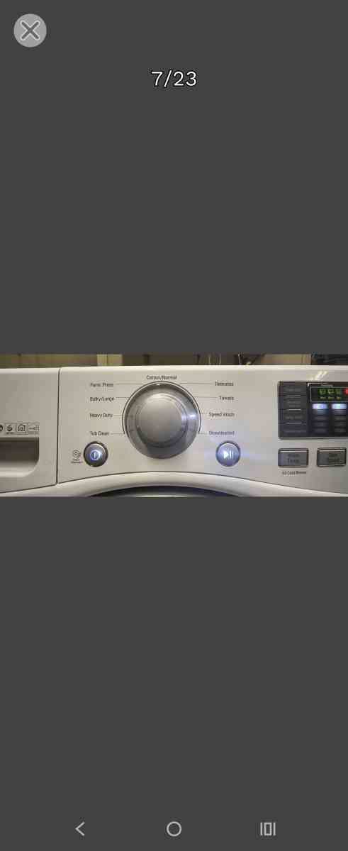 LG Elite White FrontLoad Washer  Gas Dryer Set  Stackable