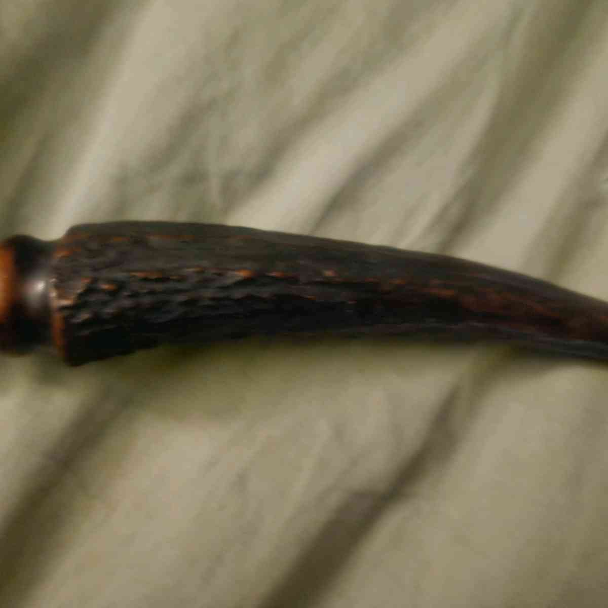 long antler handled sharpener