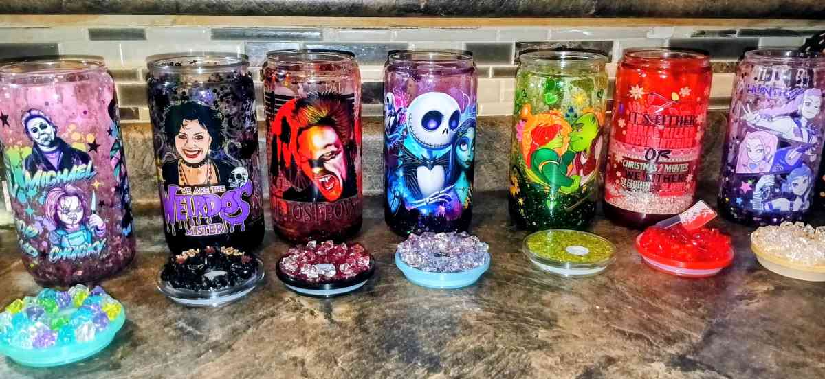 snow globe tumblers