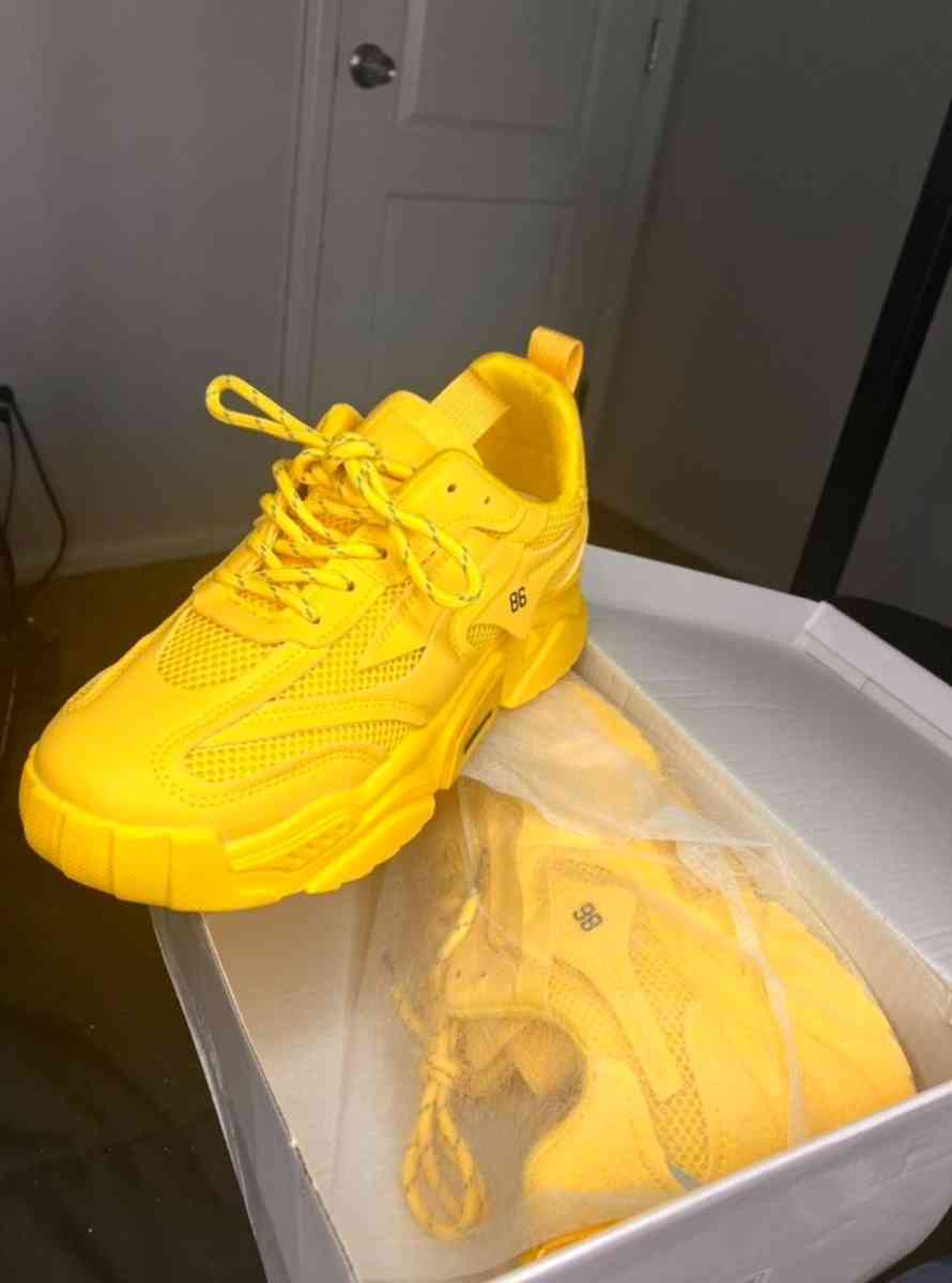 Bright Yellow Sneakers size 7