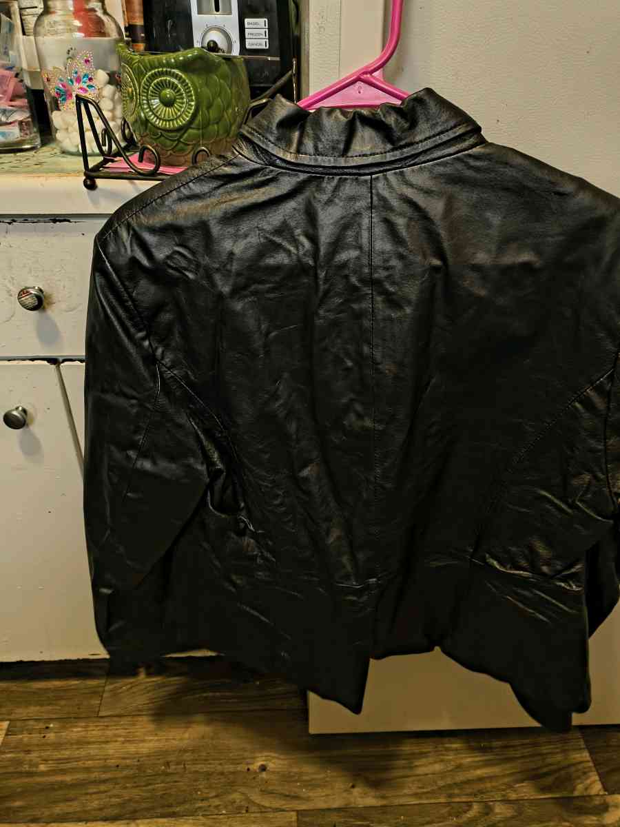 two different leather coats brand new