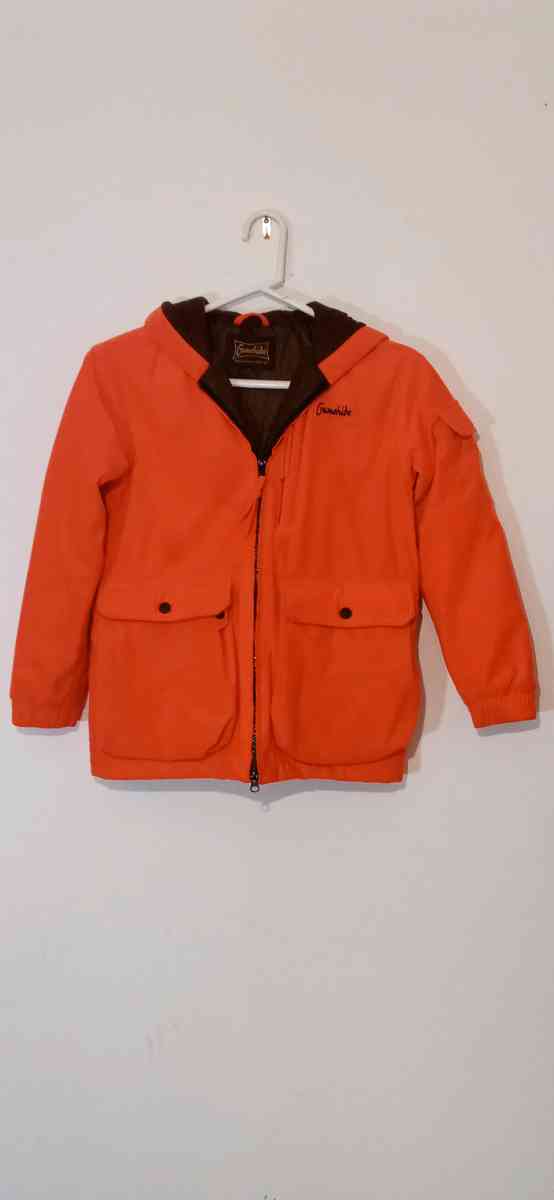 Youth Blaze Orange Insulated Bibs and Coat Medium