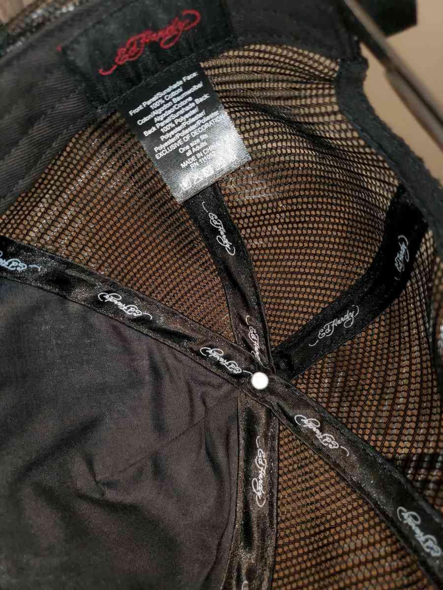 Ed hardy black snapback cap