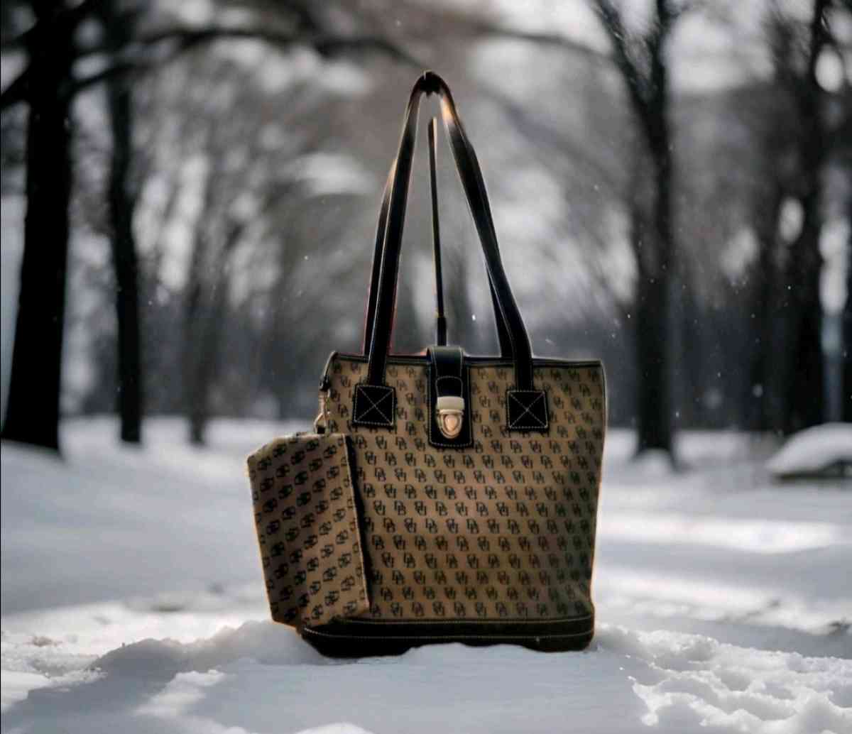 dooney and burke purse and wristlet