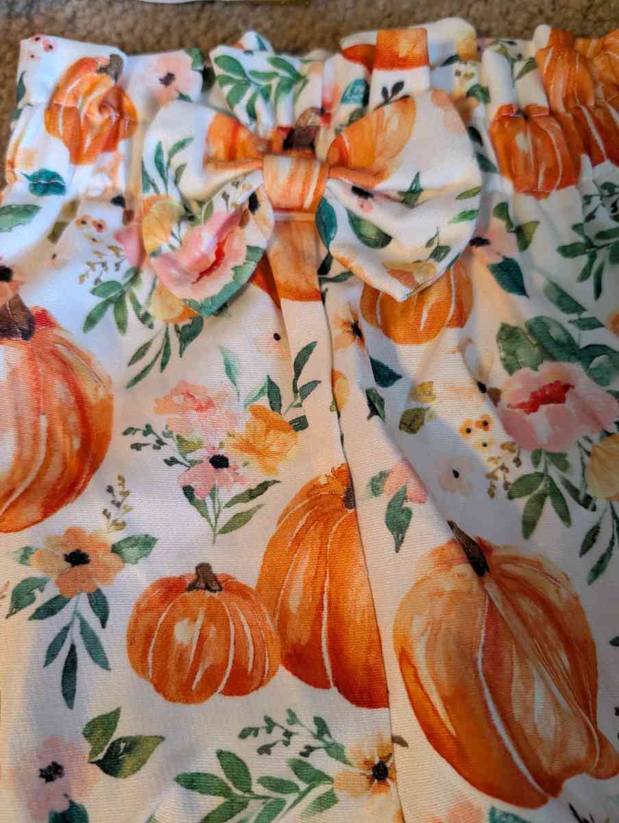 One pumpkin baby outfit