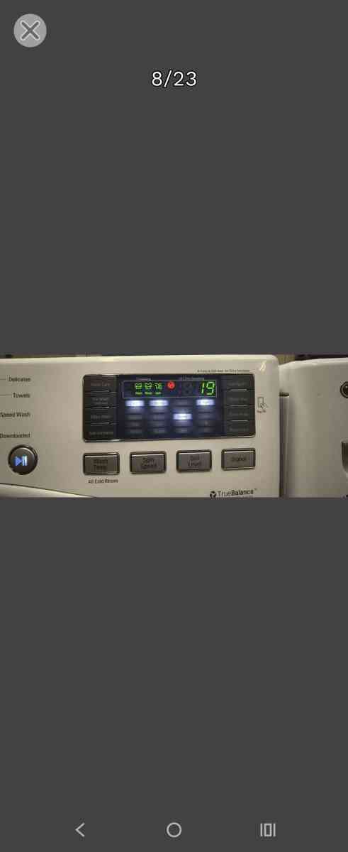 LG Elite White FrontLoad Washer  Gas Dryer Set  Stackable