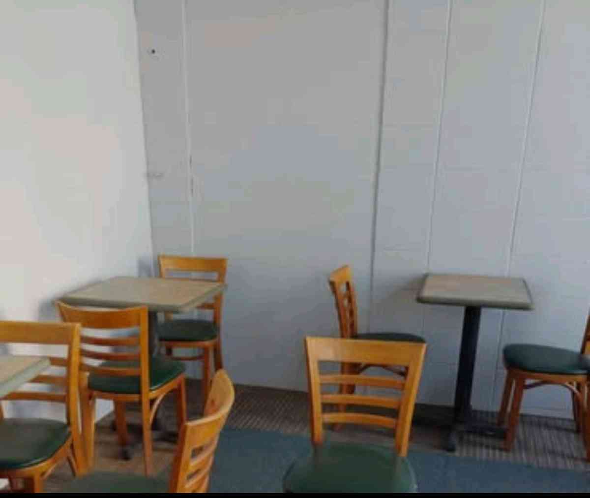 Tables and chairs