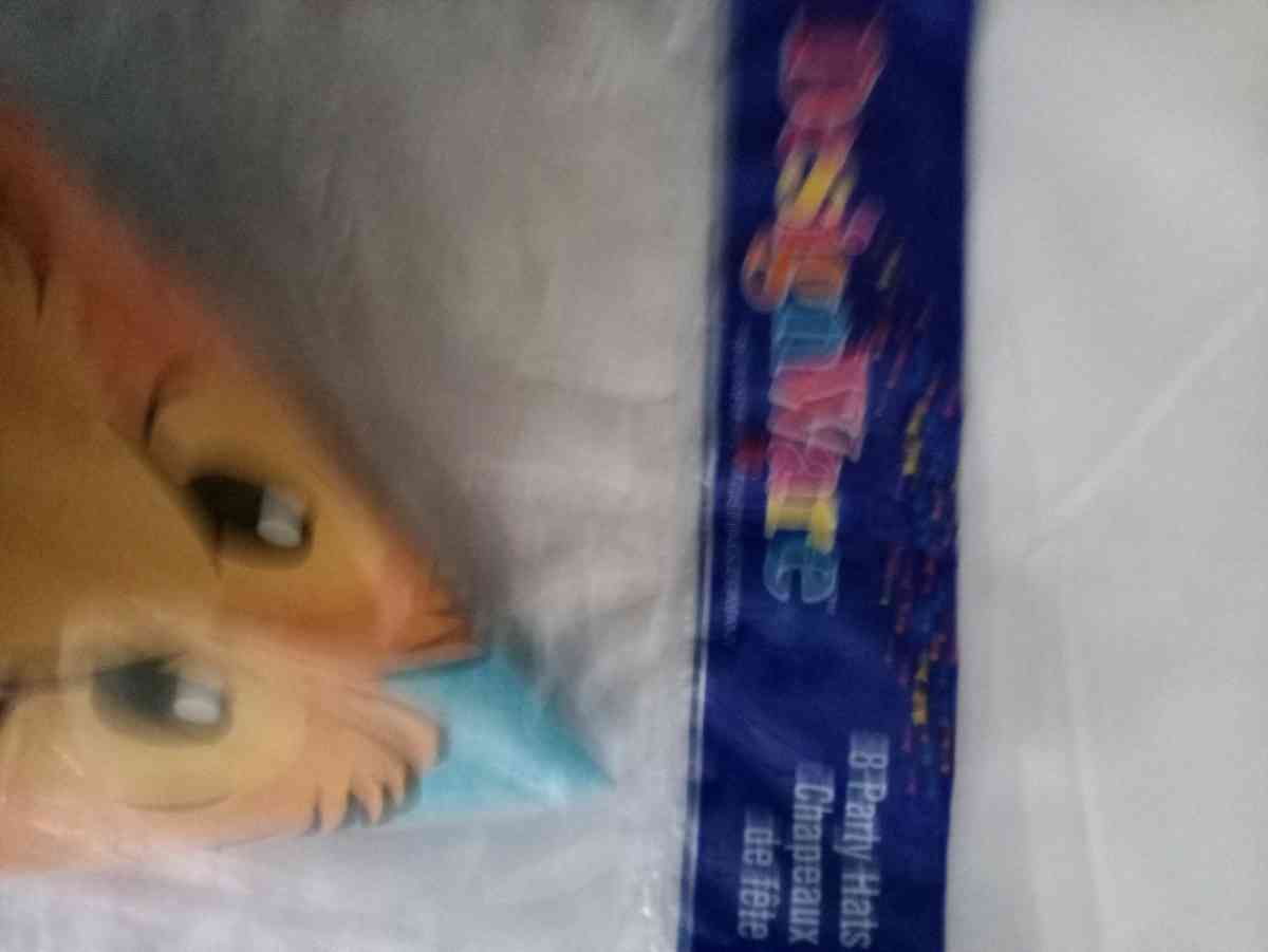 8pack 5x bear in the big blue house party hats