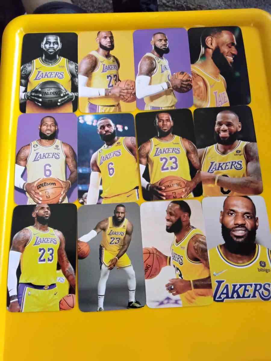 LEBRON JAMES LOMO PICTURE BASKETBALL CARDS LOT 60