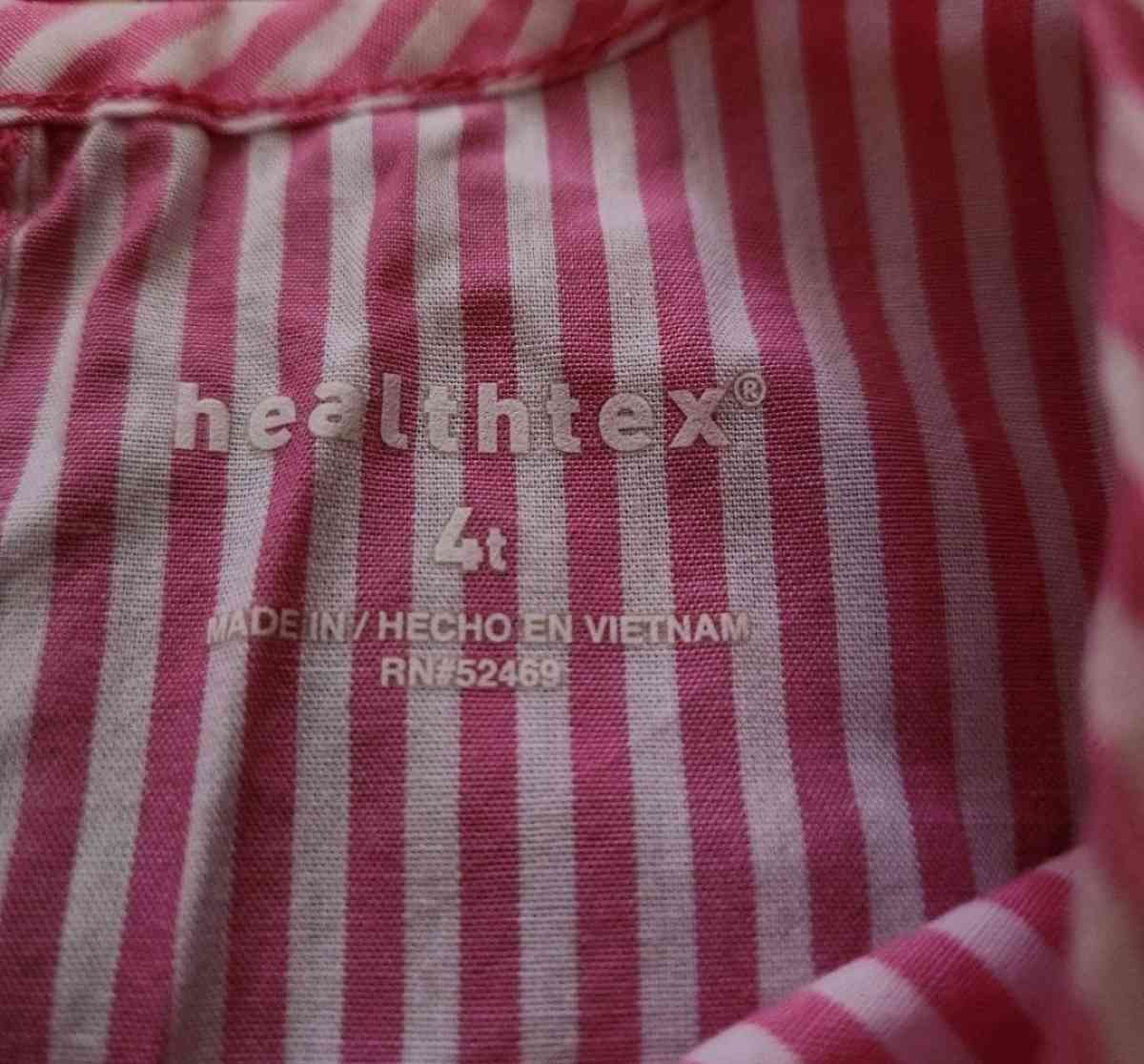 Baby stripe dress with flower accents