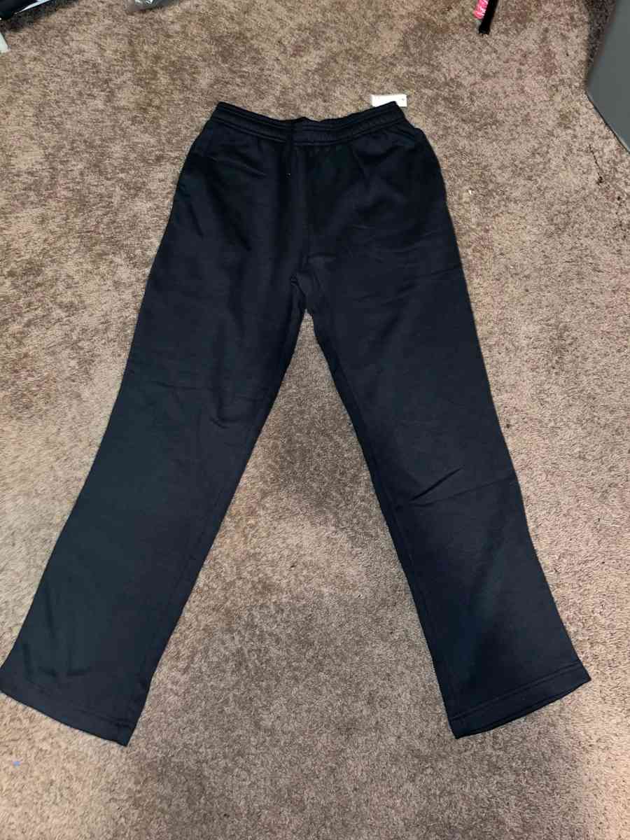fleece open leg joggers