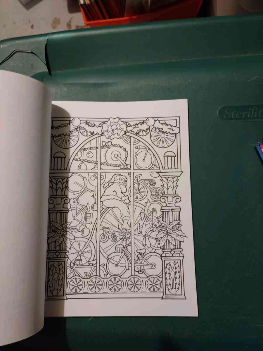 Vintage Christmas Windows Coloring book