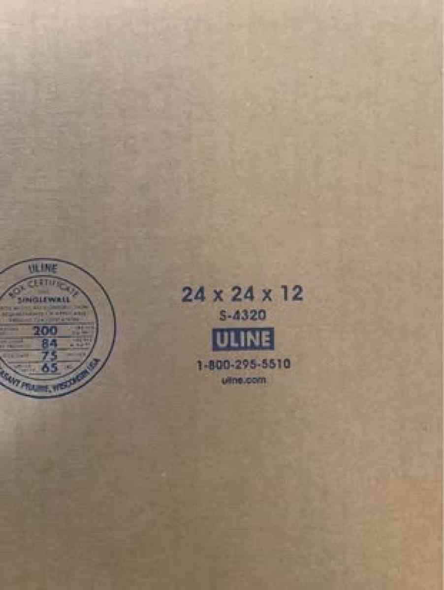 12x12x24 300 uline boxes