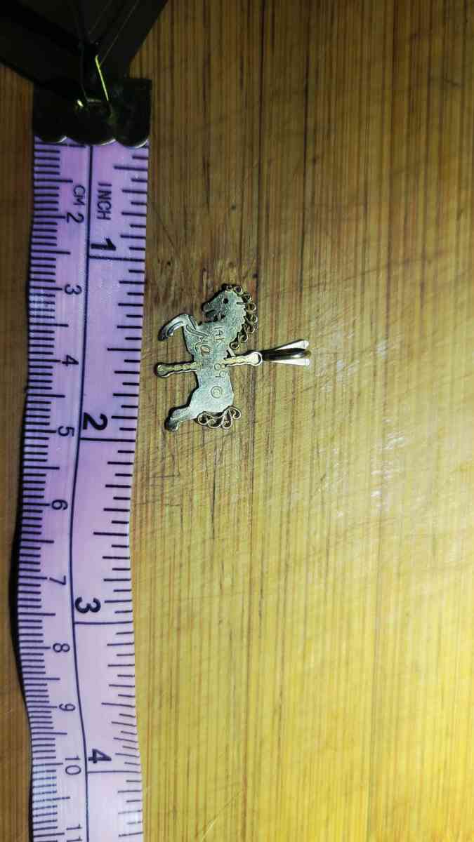 14k Carousel Horse Charm