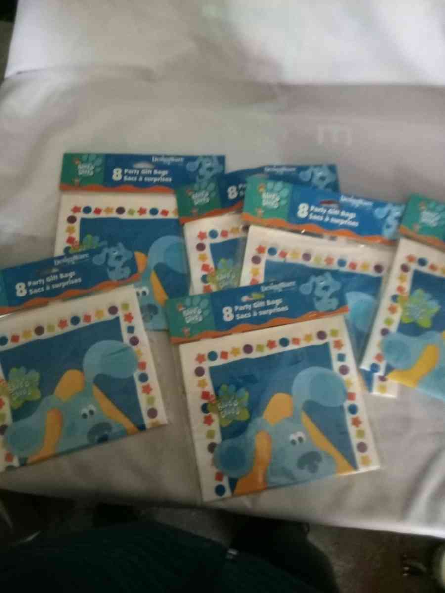 8pack x5 blues clues party bags
