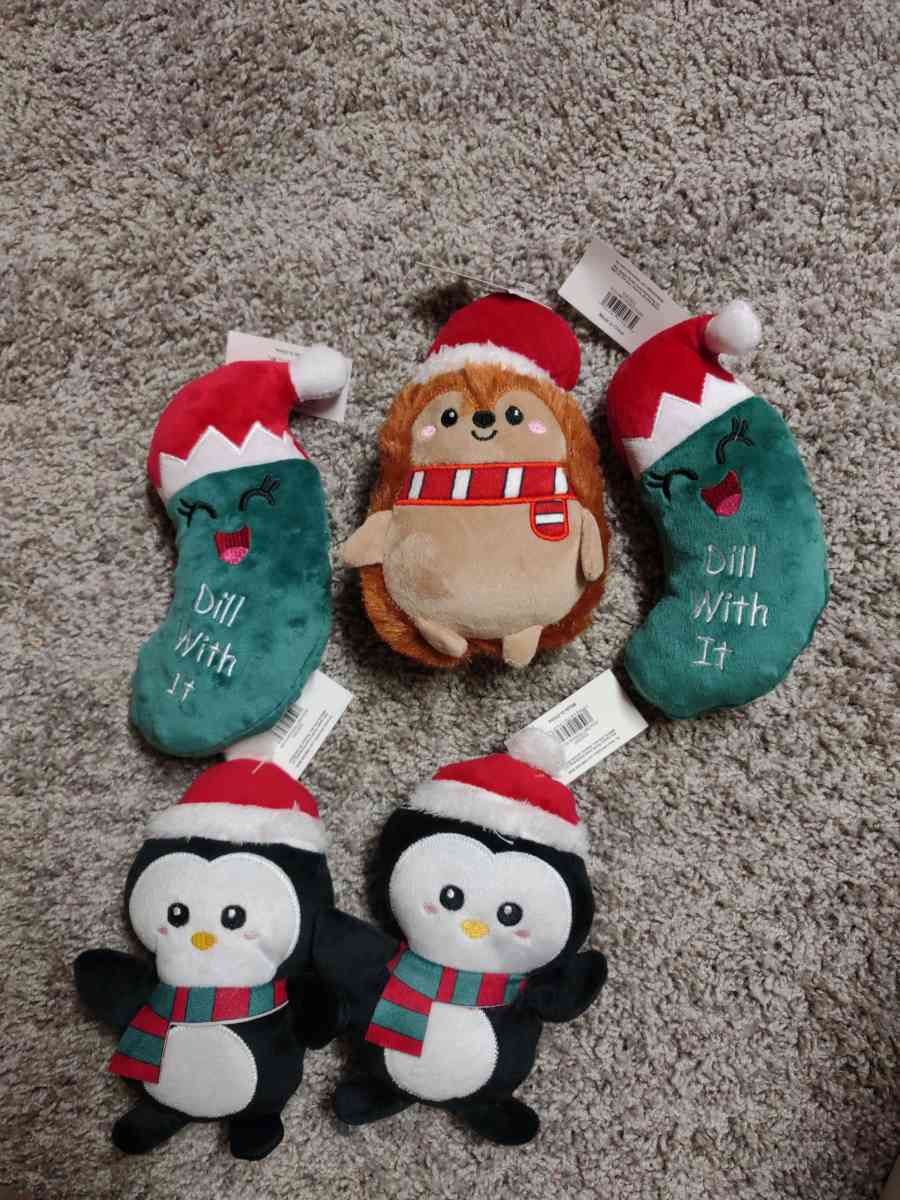Christmas dog toys with squeakers
