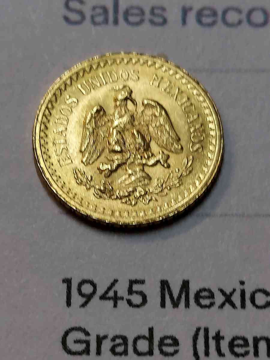 MEXICO 22K GOLD COIN