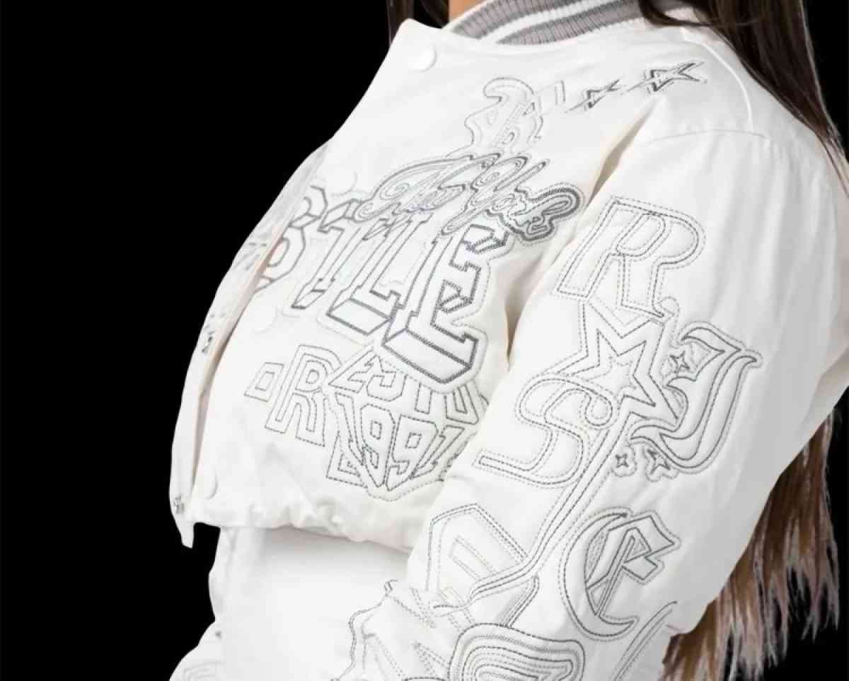 red hustle crop jacket