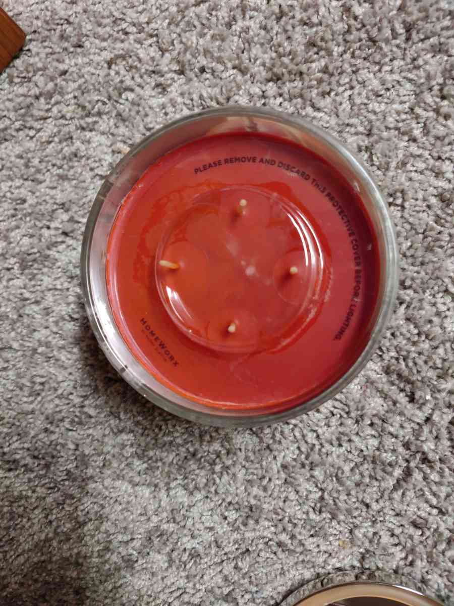 Caramel apple scented candle