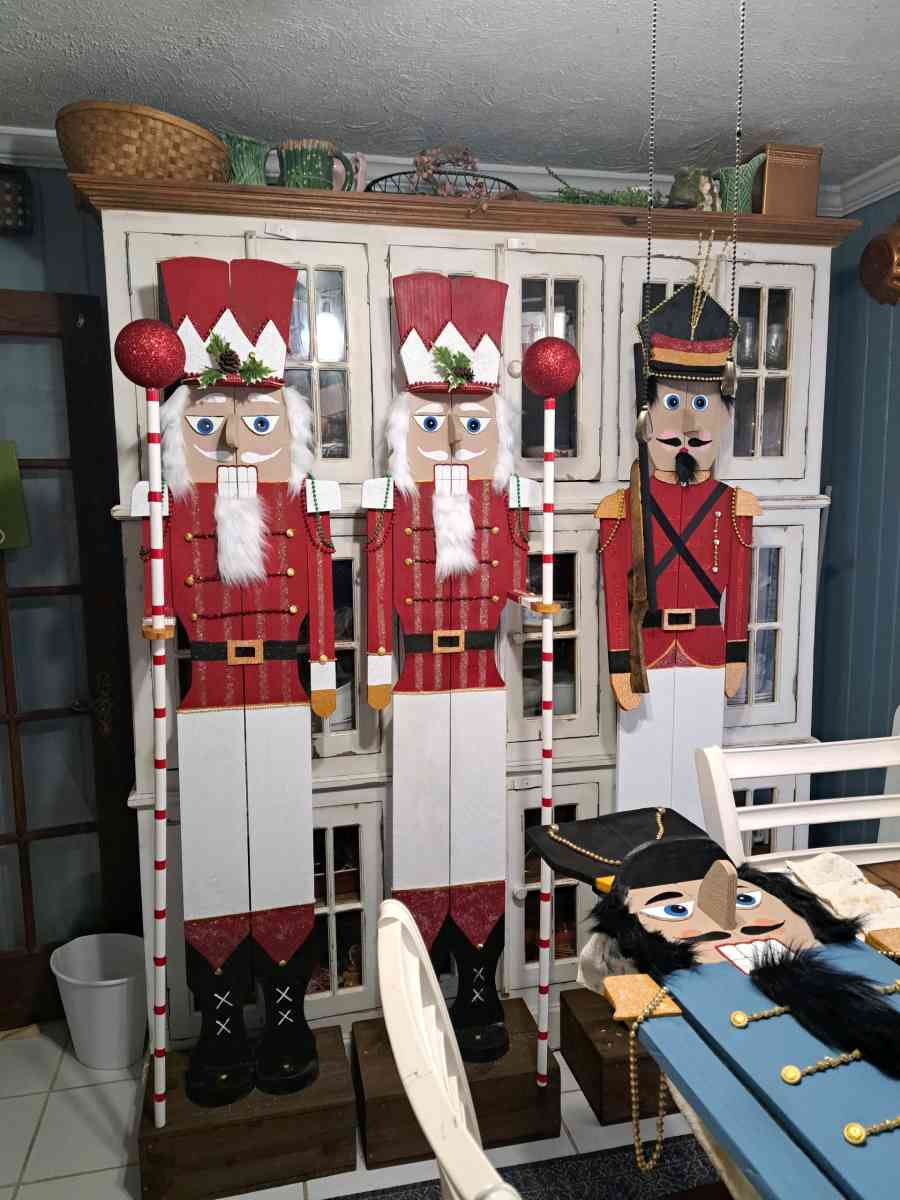 handmade Christmas nutcrackers