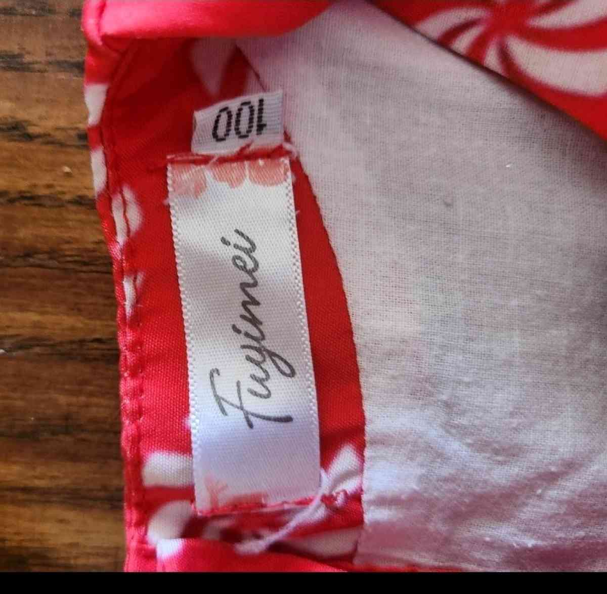 Girl Red and white christmas dress