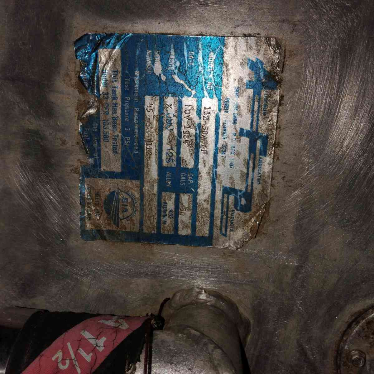 50 gallon aluminum alloy fuel tank