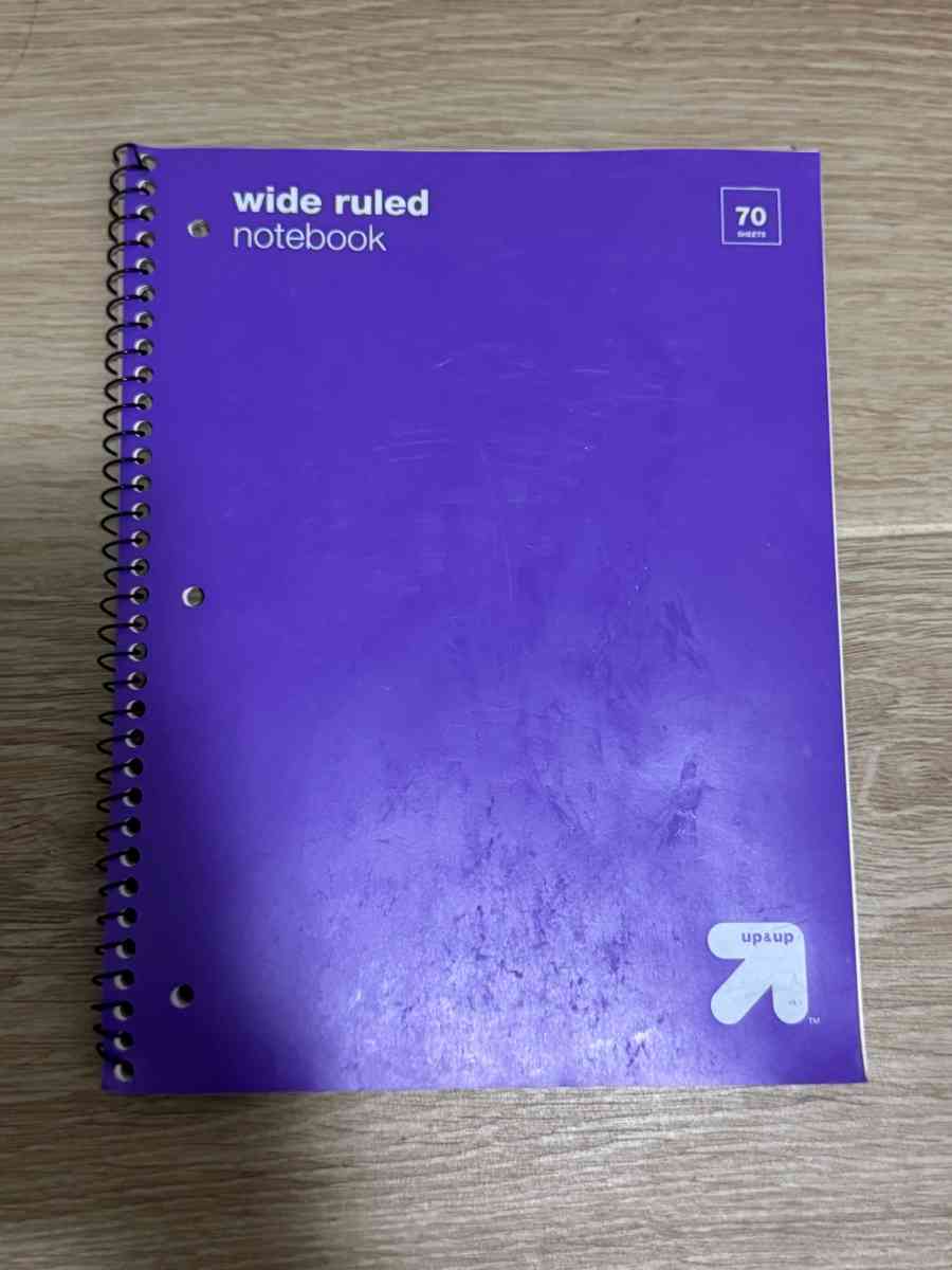 Wide Ruled Notebook