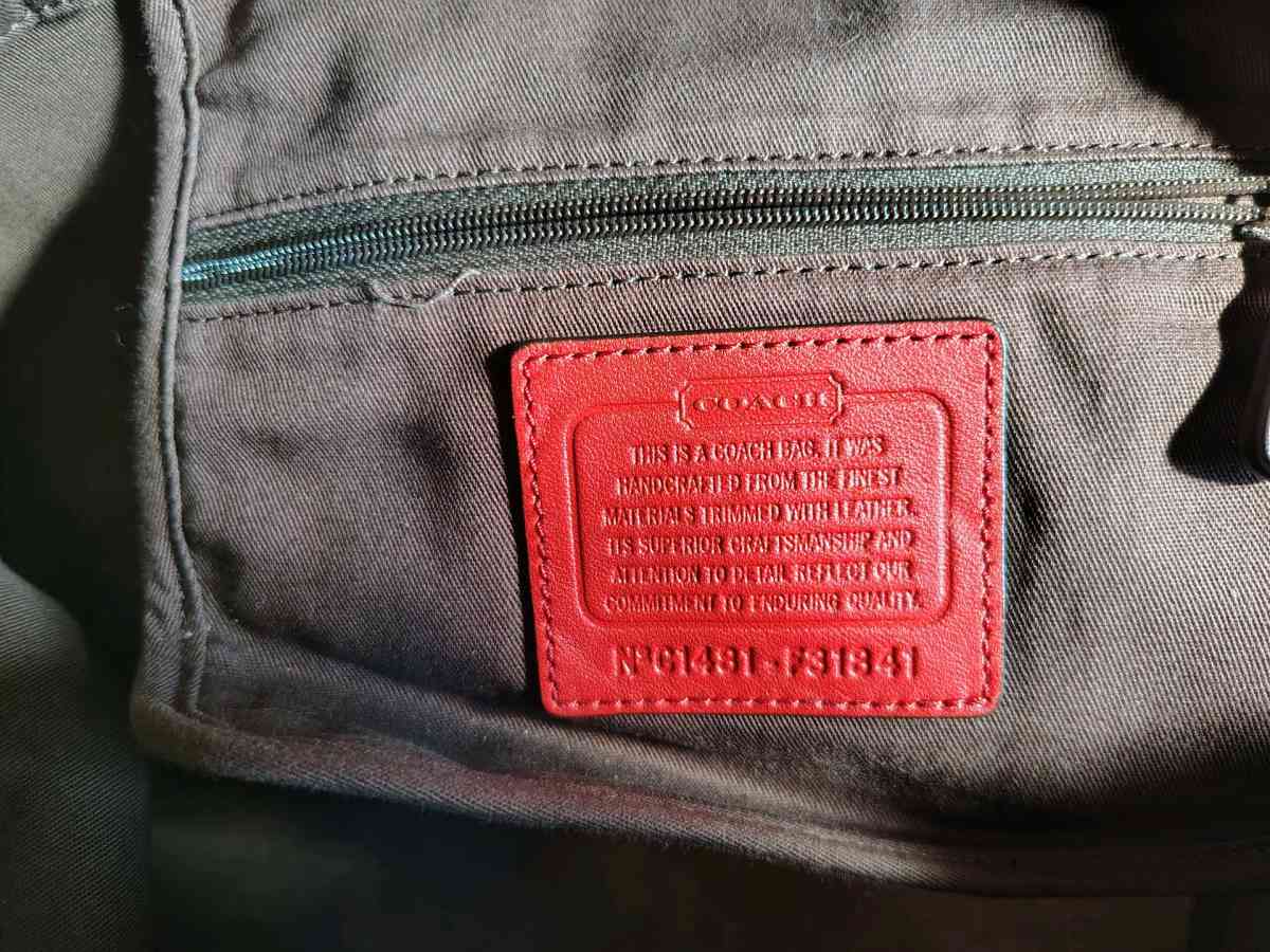 coach purse with checkbook cover