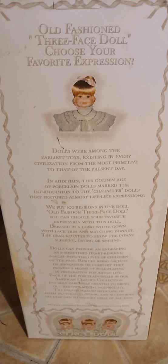 1 3 face porcelain doll
