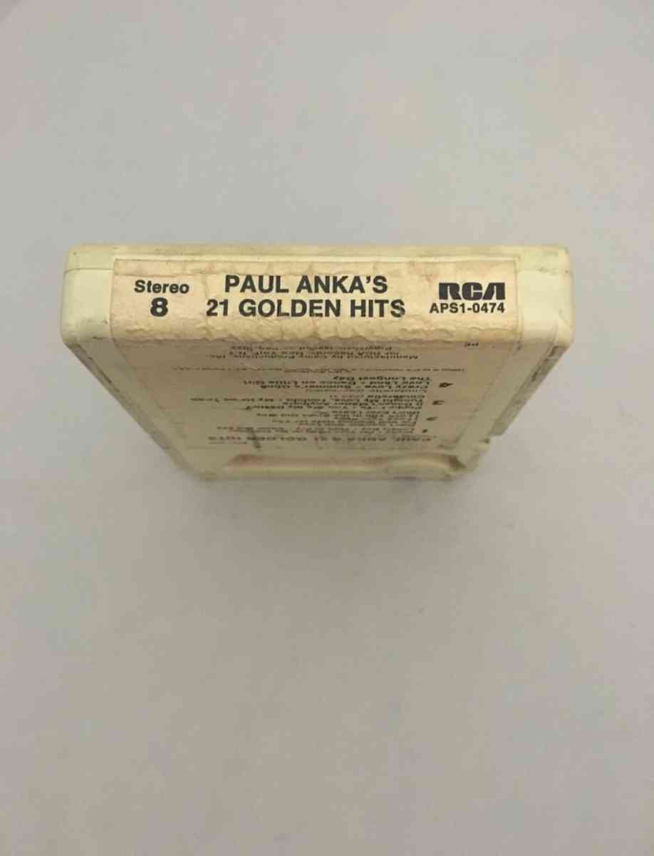 Paul Anka 21 Golden Hits 8track used see details below for i