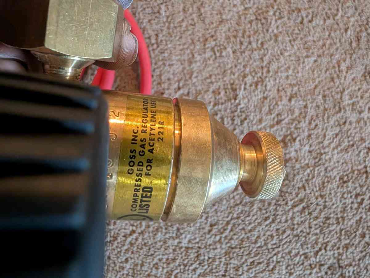 BRAND NEW GOSS Acetylene Torch Kit  Regulator Gauge 12ft Hos