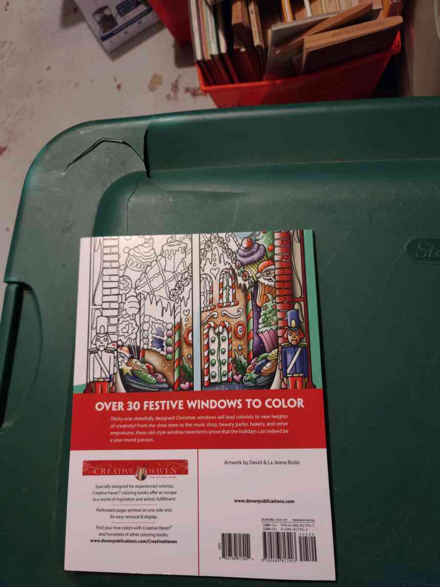 Vintage Christmas Windows Coloring book