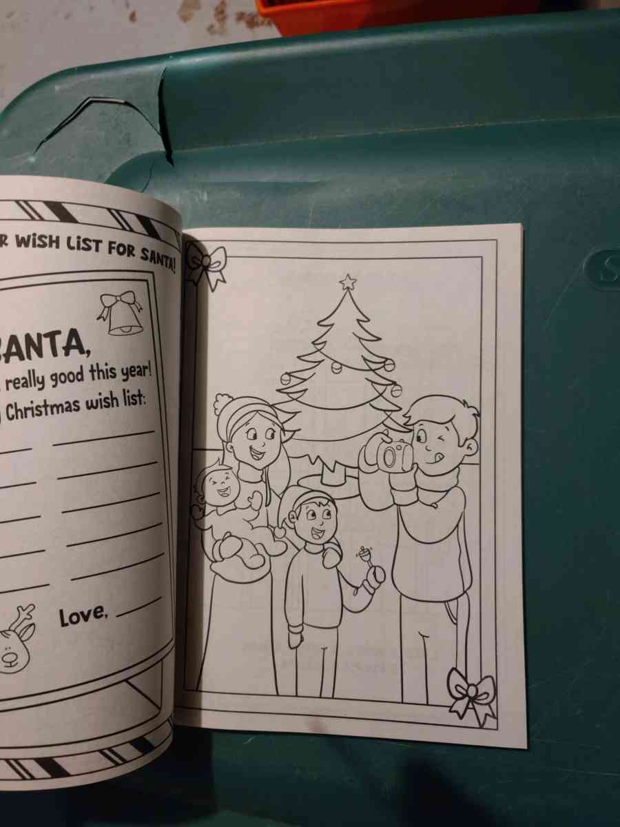 Holly Jolly activity and coloring book