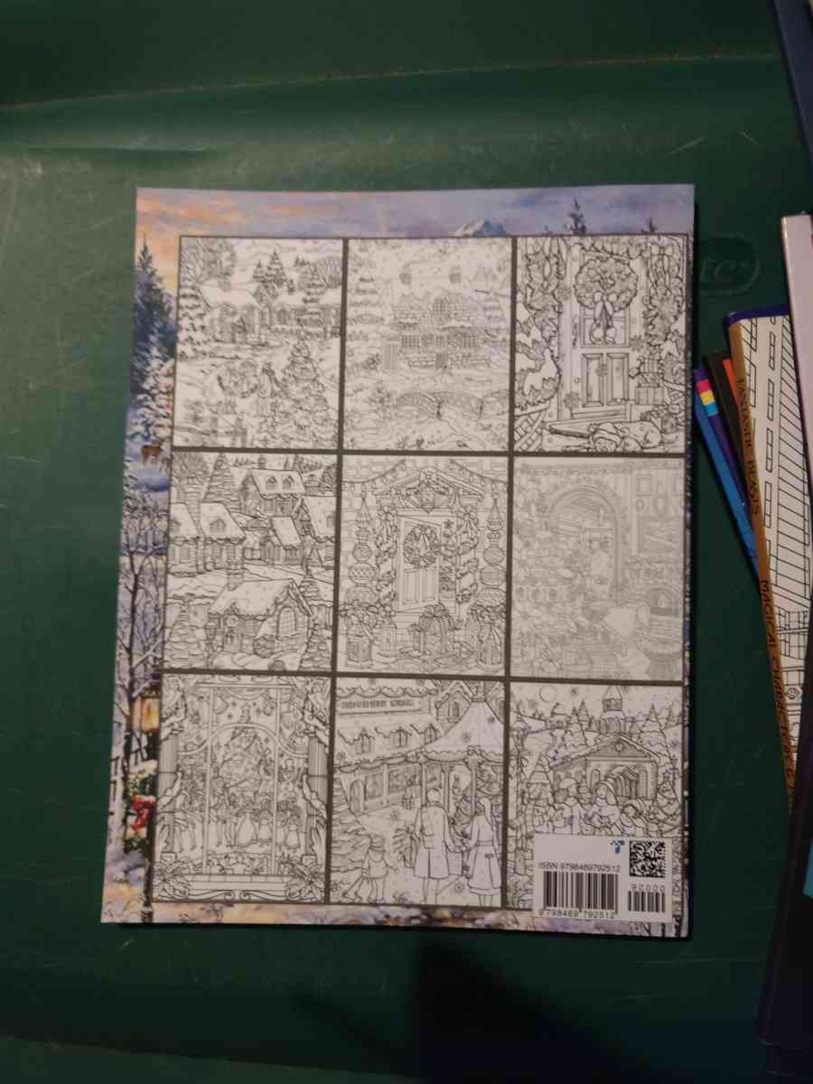 Country Christmas coloring book