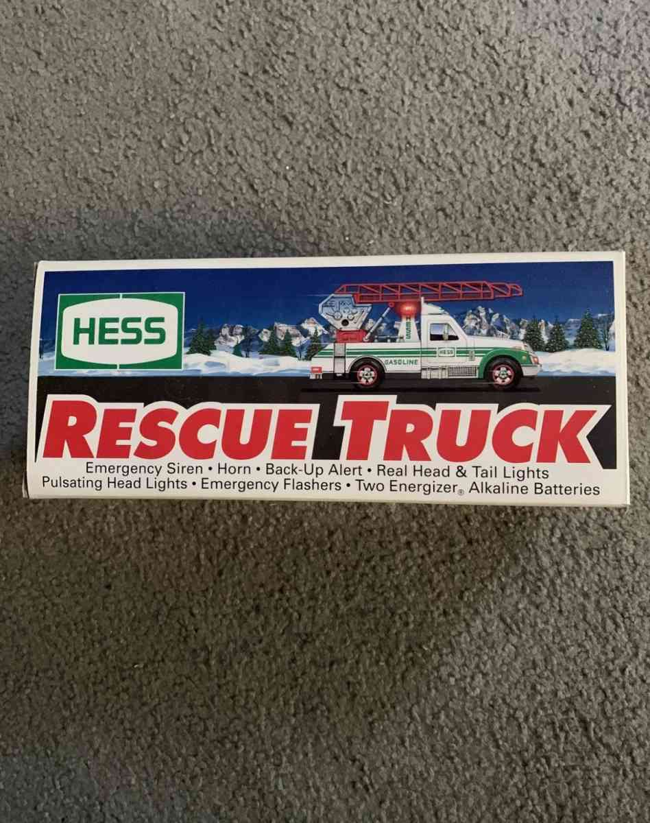 1994 HESS RESCUE TRUCK wlights  sound openbox see details be