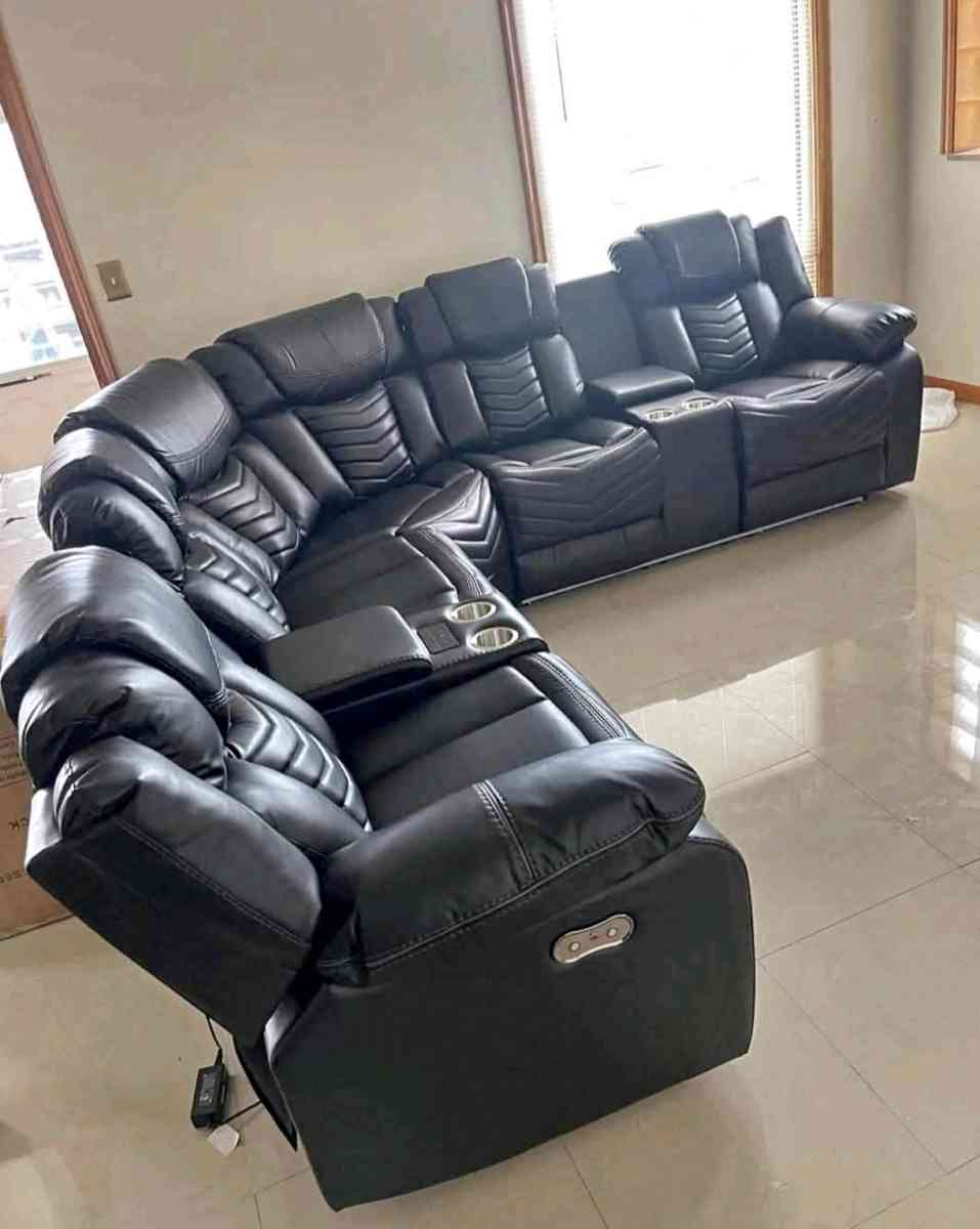 Electric Reclining Sectional Super offer
