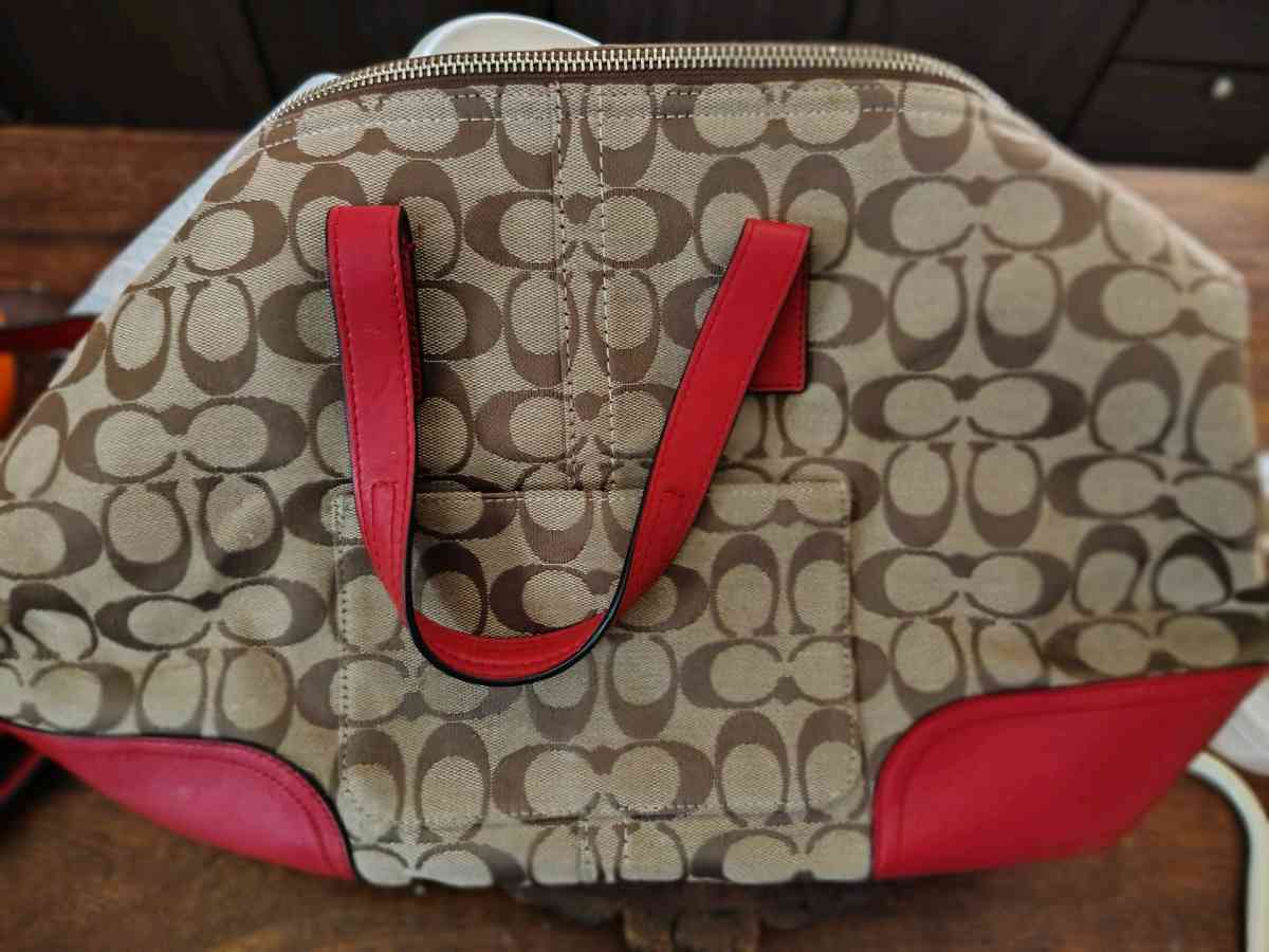 coach purse with checkbook cover