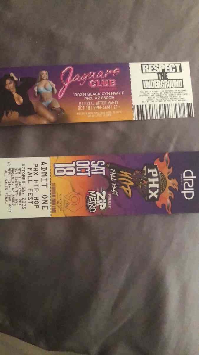 Phx hip hop festival tickets