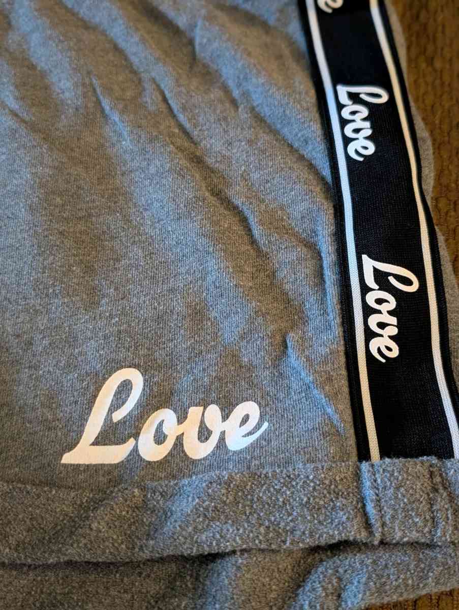 Gray Love shorts