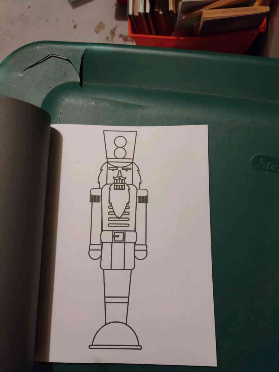 Nutcracker kids coloring book