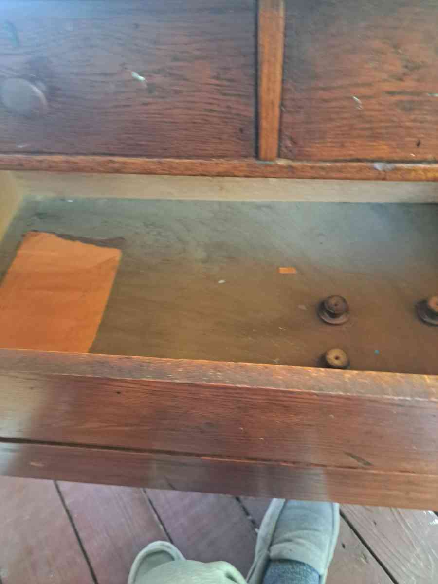 2 antique dressers dated bk to 1910 solid oak