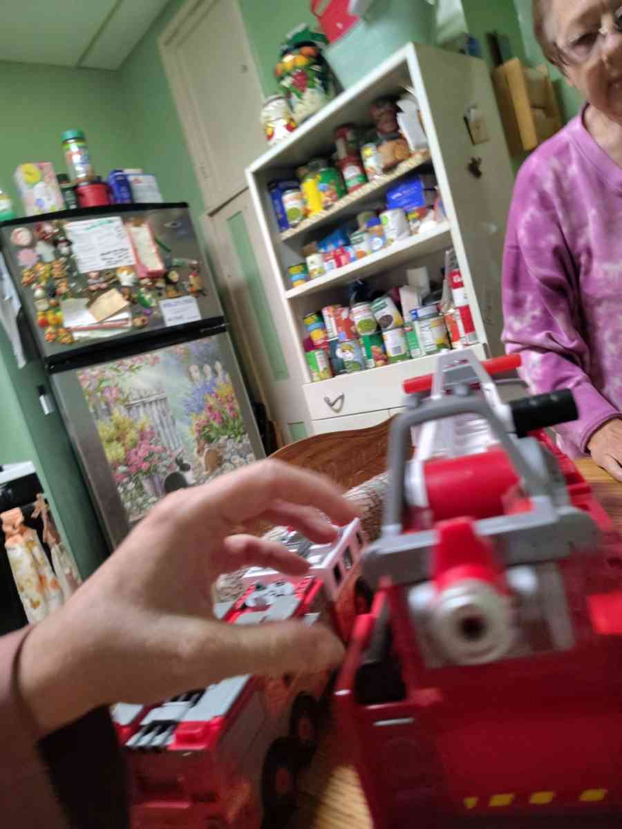 set of 3 fire engines 3 separate fire trucks movable parts n