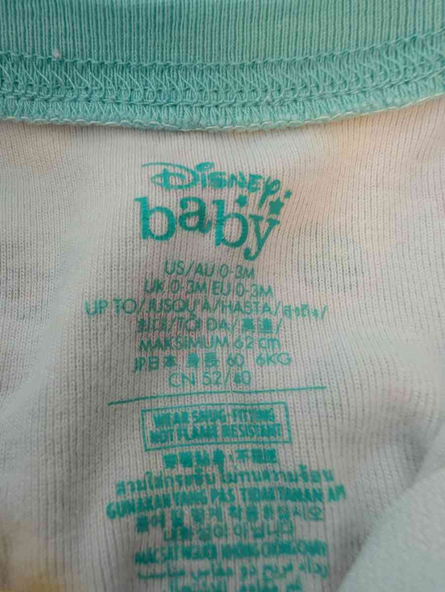 Disney baby sleepsuit with feet