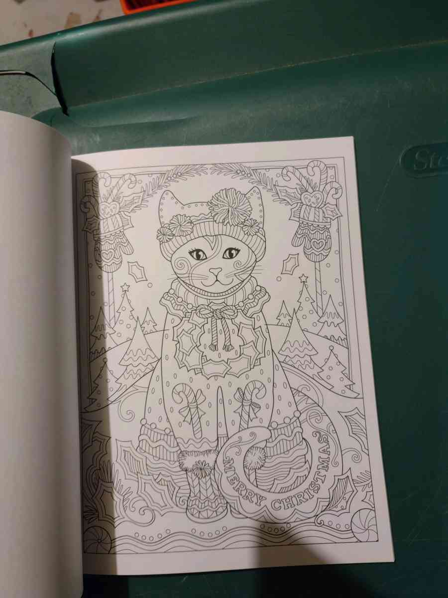 Christmas cats coloring book